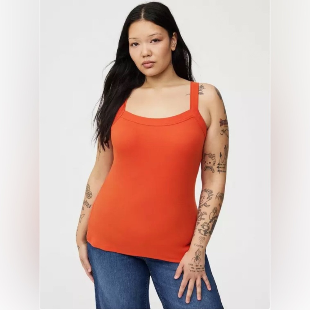 Torrid NWOT Cotton Modal Wide Strap Tank-Size 2
